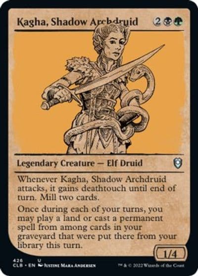 Kagha Shadow Archdruid Showcase Commander Legends: Battle for Baldur's Gate Magic card