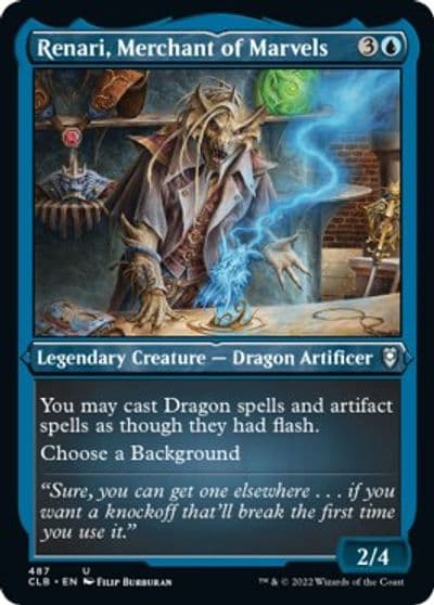 Renari Merchant of Marvels Foil Etched Commander Legends: Battle for Baldur's Gate Magic card