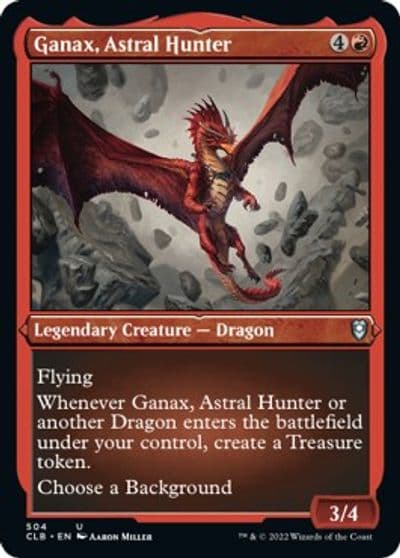 Ganax Astral Hunter Foil Etched Commander Legends: Battle for Baldur's Gate Magic card