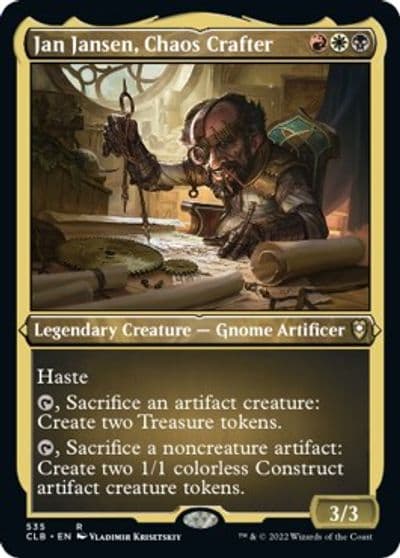 Jan Jansen Chaos Crafter Foil Etched Commander Legends: Battle for Baldur's Gate Magic card
