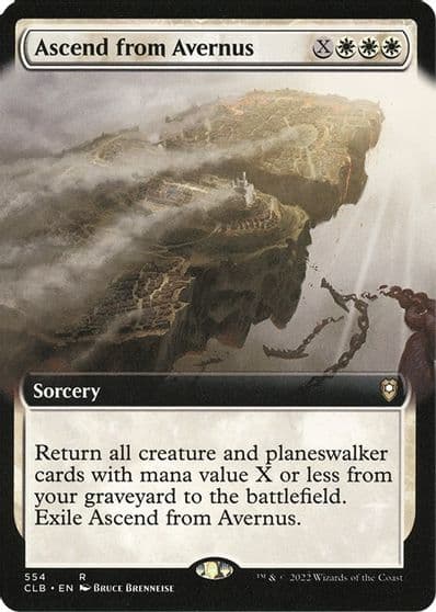 Ascend from Avernus Extended Art Commander Legends: Battle for Baldur's Gate Magic card