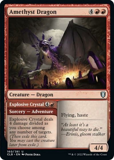 Amethyst Dragon Commander Legends: Battle for Baldur's Gate Magic card