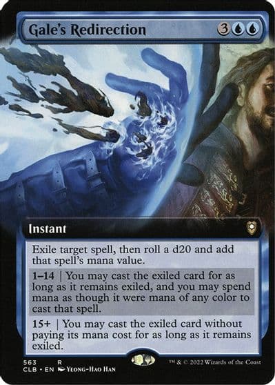 Gales Redirection Extended Art Commander Legends: Battle for Baldur's Gate Magic card