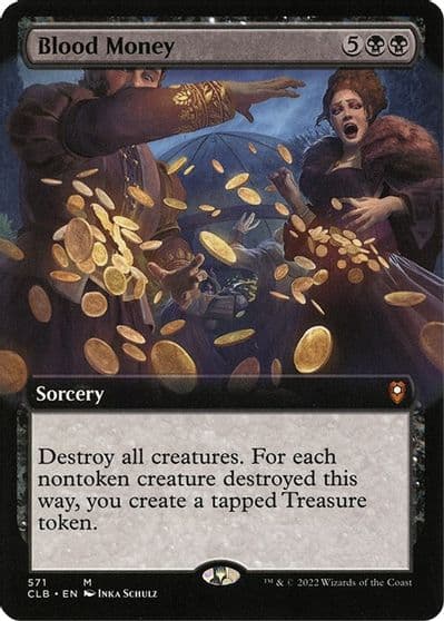 Blood Money Extended Art Commander Legends: Battle for Baldur's Gate Magic card