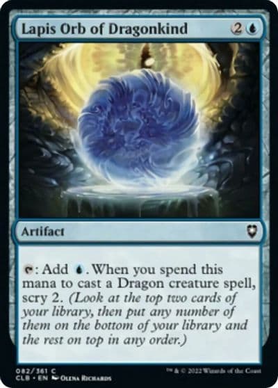 Lapis Orb of Dragonkind Commander Legends: Battle for Baldur's Gate Magic card
