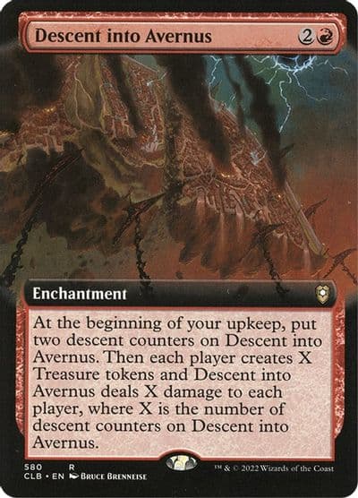 Descent into Avernus Extended Art Commander Legends: Battle for Baldur's Gate Magic card