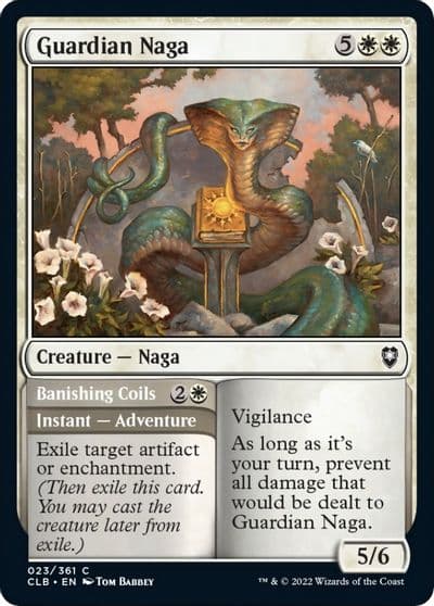 Guardian Naga Commander Legends: Battle for Baldur's Gate Magic card