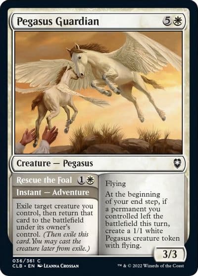 Pegasus Guardian Commander Legends: Battle for Baldur's Gate Magic card