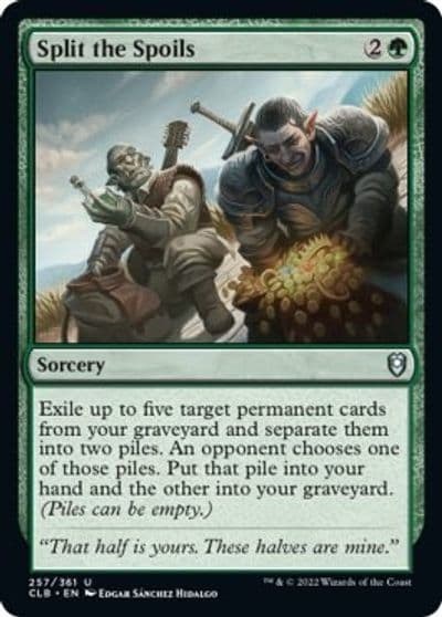 Split the Spoils Commander Legends: Battle for Baldur's Gate Magic card