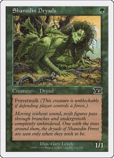 Shanodin Dryads Classic Sixth Edition Magic card