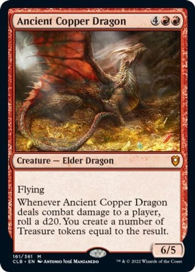Ancient Copper Dragon Commander Legends: Battle for Baldur's Gate Magic card
