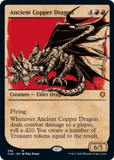 Ancient Copper Dragon Showcase Commander Legends: Battle for Baldur's Gate Magic card