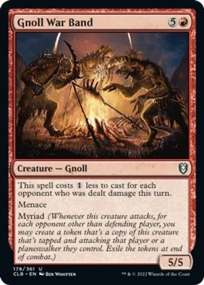 Gnoll War Band Commander Legends: Battle for Baldur's Gate Magic card