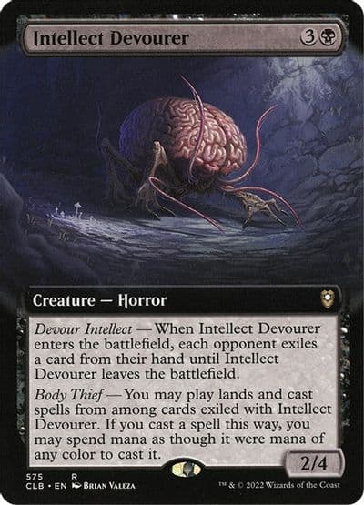 Intellect Devourer Extended Art Commander Legends: Battle for Baldur's Gate Magic card