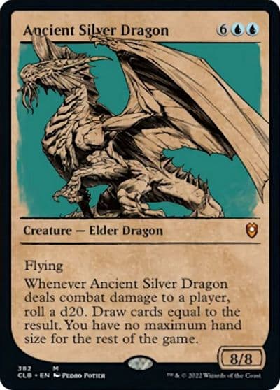Ancient Silver Dragon Showcase Commander Legends: Battle for Baldur's Gate Magic card