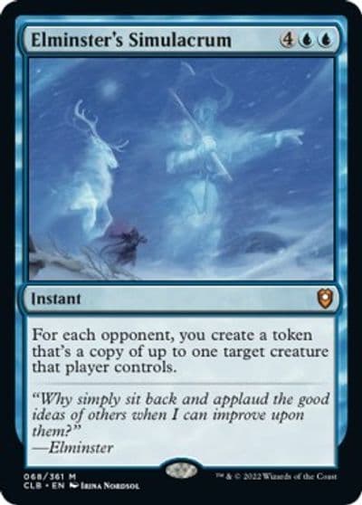Elminsters Simulacrum Commander Legends: Battle for Baldur's Gate Magic card