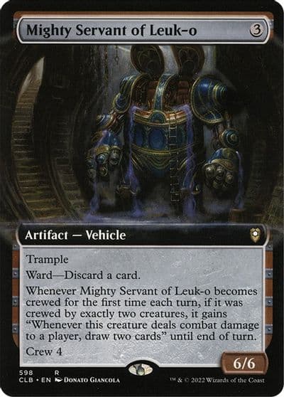 Mighty Servant of Leuk o Extended Art Commander Legends: Battle for Baldur's Gate Magic card