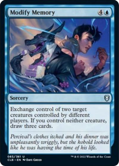 Modify Memory Commander Legends: Battle for Baldur's Gate Magic card
