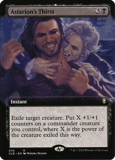 Astarions Thirst Extended Art Commander Legends: Battle for Baldur's Gate Magic card