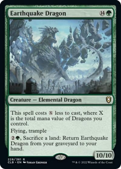Earthquake Dragon Commander Legends: Battle for Baldur's Gate Magic card