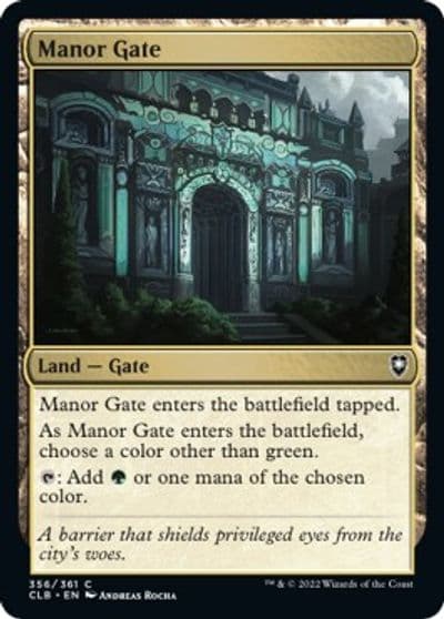 Manor Gate Commander Legends: Battle for Baldur's Gate Magic card