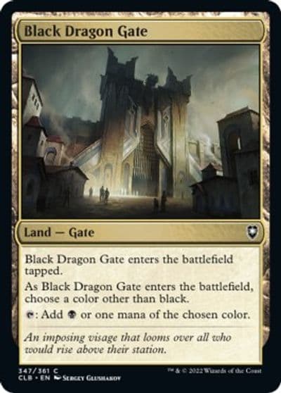 Black Dragon Gate Commander Legends: Battle for Baldur's Gate Magic card