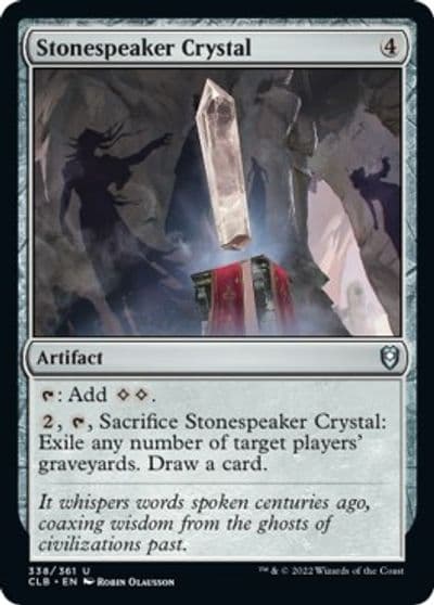 Stonespeaker Crystal Commander Legends: Battle for Baldur's Gate Magic card