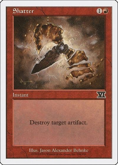Shatter Classic Sixth Edition Magic card