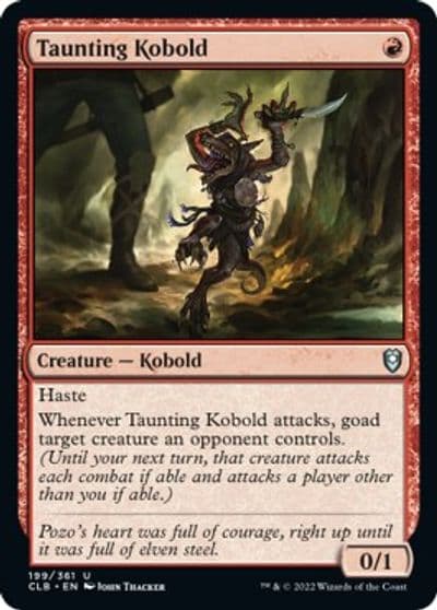 Taunting Kobold Commander Legends: Battle for Baldur's Gate Magic card