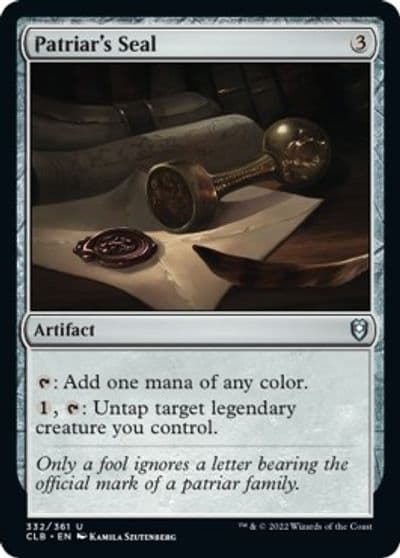 Patriars Seal Commander Legends: Battle for Baldur's Gate Magic card