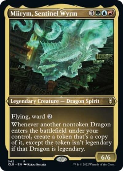 Miirym Sentinel Wyrm Foil Etched Commander Legends: Battle for Baldur's Gate Magic card