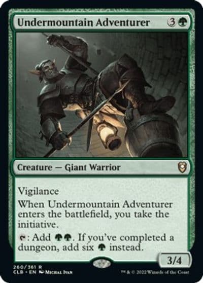 Undermountain Adventurer Commander Legends: Battle for Baldur's Gate Magic card