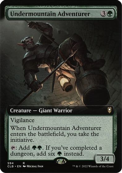 Undermountain Adventurer Extended Art Commander Legends: Battle for Baldur's Gate Magic card