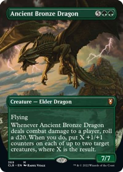 Ancient Bronze Dragon Borderless Commander Legends: Battle for Baldur's Gate Magic card