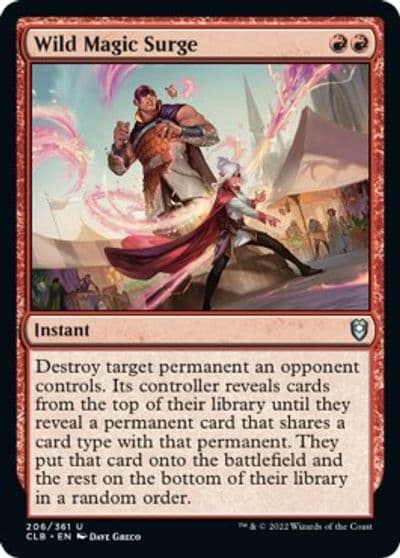 Wild Magic Surge Commander Legends: Battle for Baldur's Gate Magic card