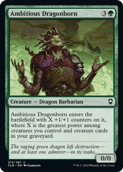 Ambitious Dragonborn Commander Legends: Battle for Baldur's Gate Magic card