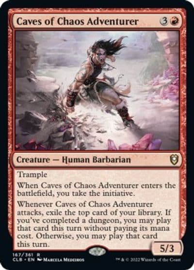 Caves of Chaos Adventurer Commander Legends: Battle for Baldur's Gate Magic card