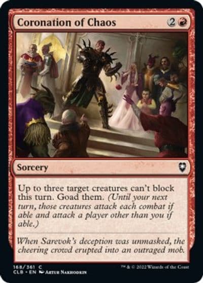 Coronation of Chaos Commander Legends: Battle for Baldur's Gate Magic card
