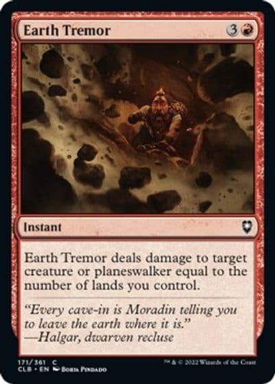 Earth Tremor Commander Legends: Battle for Baldur's Gate Magic card