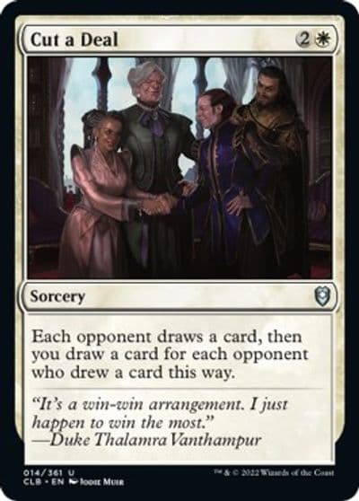 Cut a Deal Commander Legends: Battle for Baldur's Gate Magic card