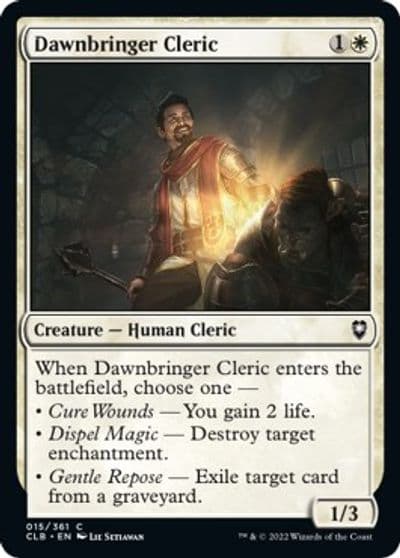 Dawnbringer Cleric Commander Legends: Battle for Baldur's Gate Magic card