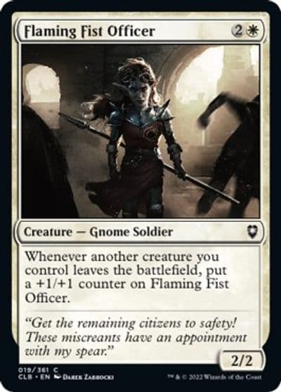 Flaming Fist Officer Commander Legends: Battle for Baldur's Gate Magic card