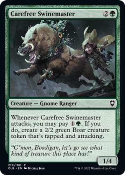 Carefree Swinemaster Commander Legends: Battle for Baldur's Gate Magic card