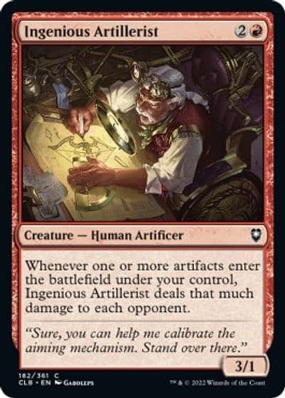 Ingenious Artillerist Commander Legends: Battle for Baldur's Gate Magic card