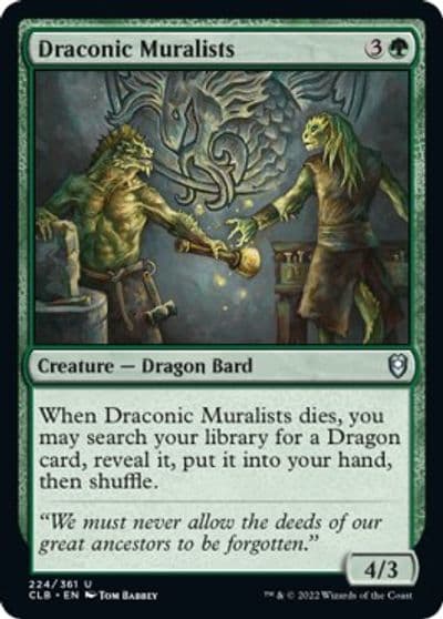 Draconic Muralists Commander Legends: Battle for Baldur's Gate Magic card