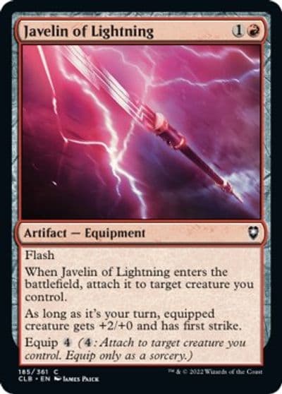 Javelin of Lightning Commander Legends: Battle for Baldur's Gate Magic card