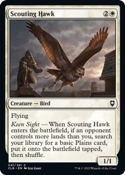 Scouting Hawk Commander Legends: Battle for Baldur's Gate Magic card