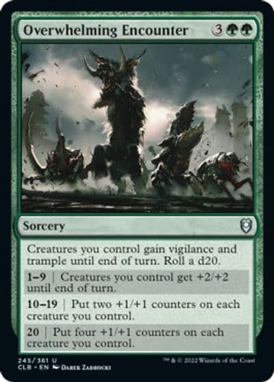 Overwhelming Encounter Commander Legends: Battle for Baldur's Gate Magic card