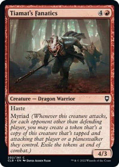 Tiamats Fanatics Commander Legends: Battle for Baldur's Gate Magic card