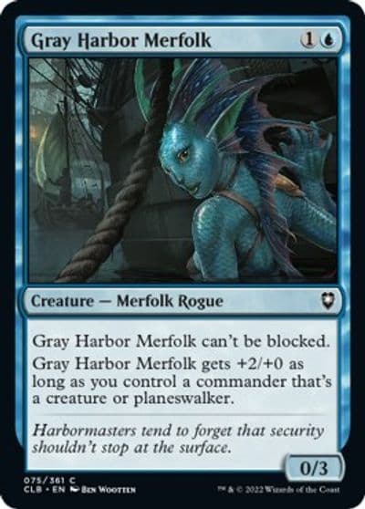 Gray Harbor Merfolk Commander Legends: Battle for Baldur's Gate Magic card